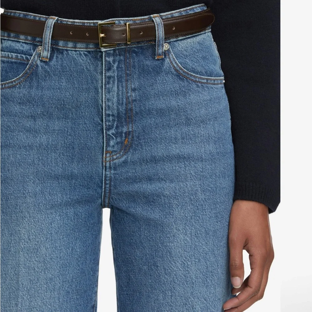 Frame Denim Blue Straight Leg Jeans - Picture 4 of 16